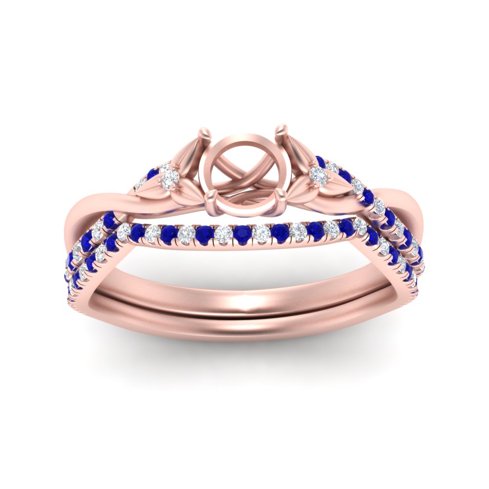 twisted-daisy-semi-mount-sapphire-bridal-ring-set-in-rose-gold-FD9986B2SMGSABL-NL-RG