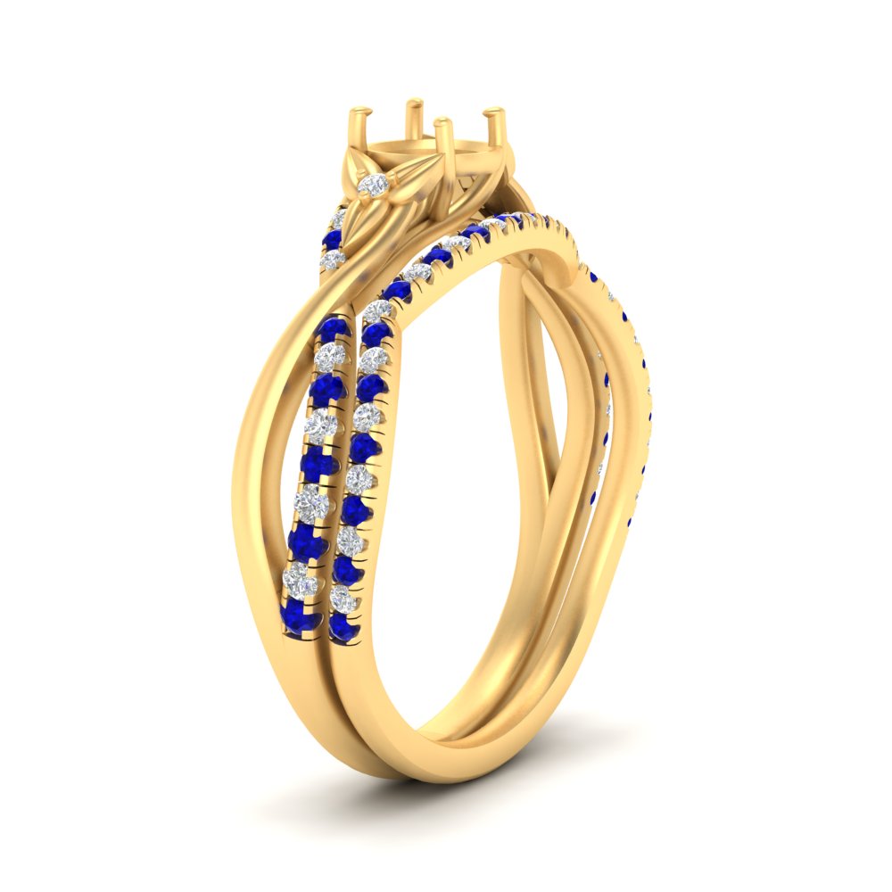 twisted-daisy-semi-mount-sapphire-bridal-ring-set-in-yellow-gold-FD9986B2SMGSABL-NL-YG