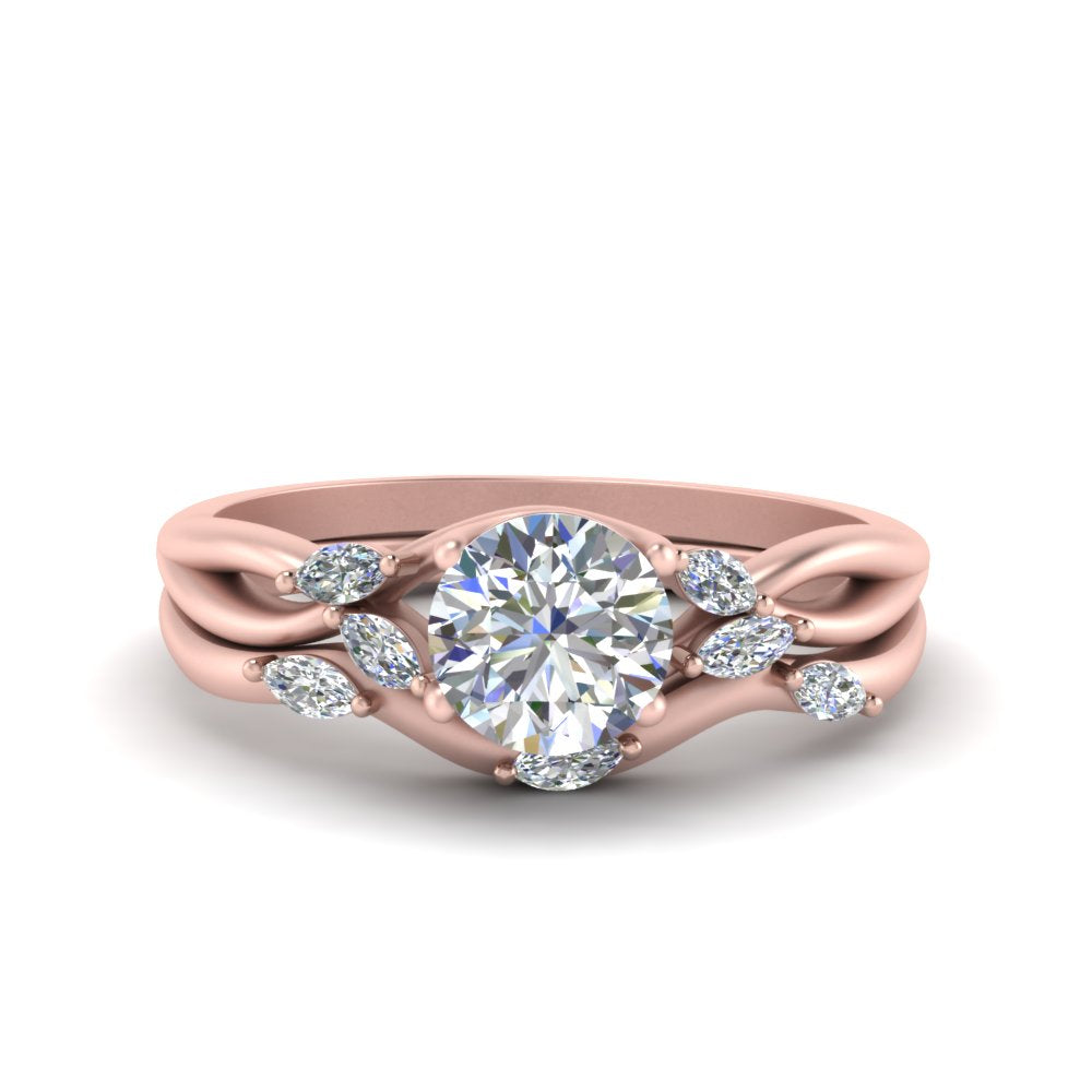 twisted-diamond-round-cut-wedding-band-sets-in-rose-gold-FD8300RO-NL-RG