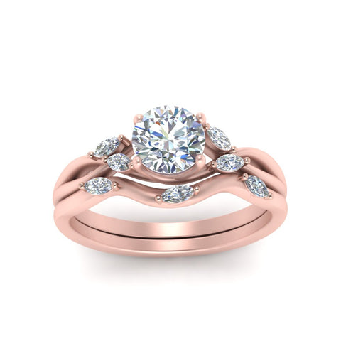 twisted-diamond-round-cut-wedding-band-sets-in-rose-gold-FD8300RO-NL-RG