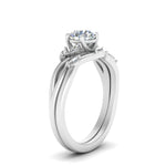 Load image into Gallery viewer, twisted-diamond-round-cut-wedding-band-sets-in-white-gold-FD8300RO-NL-WG
