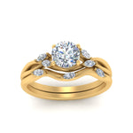 Load image into Gallery viewer, twisted-diamond-round-cut-wedding-band-sets-in-yellow-gold-FD8300RO-NL-YG
