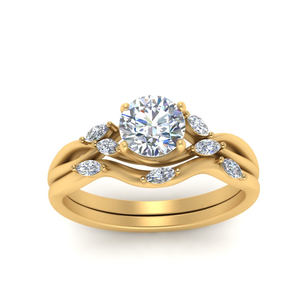 twisted-diamond-round-cut-wedding-band-sets-in-yellow-gold-FD8300RO-NL-YG