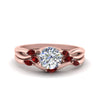 Load image into Gallery viewer, twisted-diamond-round-cut-wedding-band-sets-with-ruby-in-rose-gold-FD8300ROGRUDR-NL-RG
