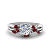 Load image into Gallery viewer, twisted-diamond-round-cut-wedding-band-sets-with-ruby-in-white-gold-FD8300ROGRUDR-NL-WG