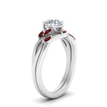 Load image into Gallery viewer, twisted-diamond-round-cut-wedding-band-sets-with-ruby-in-white-gold-FD8300ROGRUDR-NL-WG
