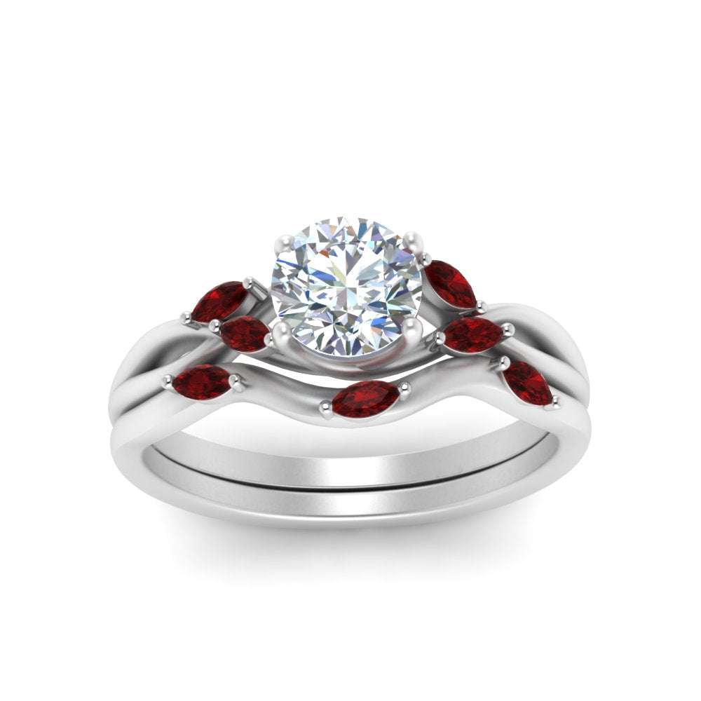 twisted-diamond-round-cut-wedding-band-sets-with-ruby-in-white-gold-FD8300ROGRUDR-NL-WG