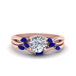 Load image into Gallery viewer, twisted-diamond-round-cut-wedding-band-sets-with-sapphire-in-rose-gold-FD8300ROGSABL-NL-RG
