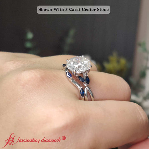 twisted-diamond-round-cut-wedding-band-sets-with-sapphire-in-white-gold-FD8300RO-1