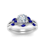 Load image into Gallery viewer, https://cdn.fascinatingdiamonds.com/FD8300/twisted-diamond-round-wedding-band-sets-with-sapphire-in-white-gold-FD8300-NL-WG
