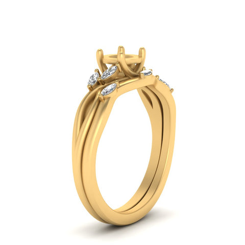 twisted-diamond-semi-mount-wedding-band-sets-in-yellow-gold-FD8300SM-NL-YG