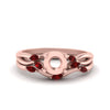 Load image into Gallery viewer, twisted-diamond-semi-mount-wedding-band-sets-with-ruby-in-rose-gold-FD8300SMGRUDR-NL-RG