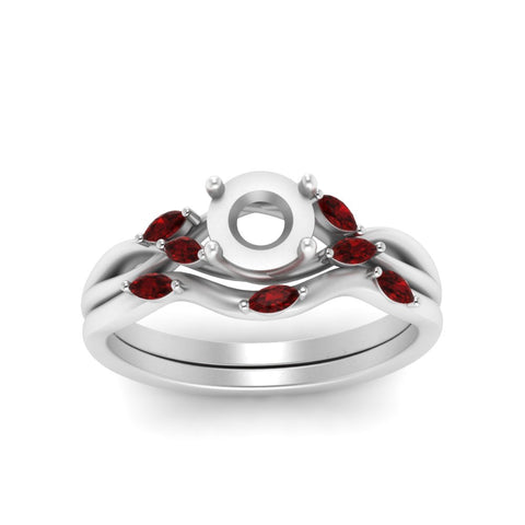twisted-diamond-semi-mount-wedding-band-sets-with-ruby-in-white-gold-FD8300SMGRUDR-NL-WG