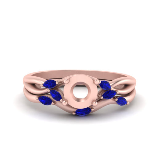 twisted-diamond-semi-mount-wedding-band-sets-with-sapphire-in-rose-gold-FD8300SMGSABL-NL-RG