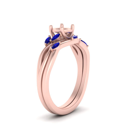 twisted-diamond-semi-mount-wedding-band-sets-with-sapphire-in-rose-gold-FD8300SMGSABL-NL-RG
