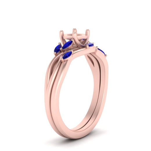 twisted-diamond-semi-mount-wedding-band-sets-with-sapphire-in-rose-gold-FD8300SMGSABL-NL-RG