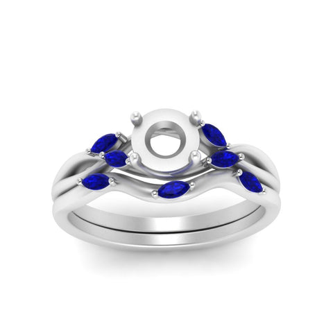 twisted-diamond-semi-mount-wedding-band-sets-with-sapphire-in-white-gold-FD8300SMGSABL-NL-WG