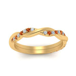 Load image into Gallery viewer, twisted-diamond-wedding-band-with-orange-sapphire-in-yellow-gold-FDENS3301BGSAOR-NL-YG.jpg
