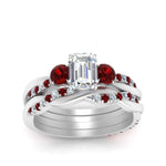 Load image into Gallery viewer, twisted-emerald-cut-diamond-wedding-band-with-ruby-in-white-gold-FDENS3301EMGRUDR-NL-WG.jpg

