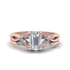 Load image into Gallery viewer, twisted-emerald-cut-womens-diamond-bridal-ring-sets-in-rose-gold-FD8300EMB2-NL-RG