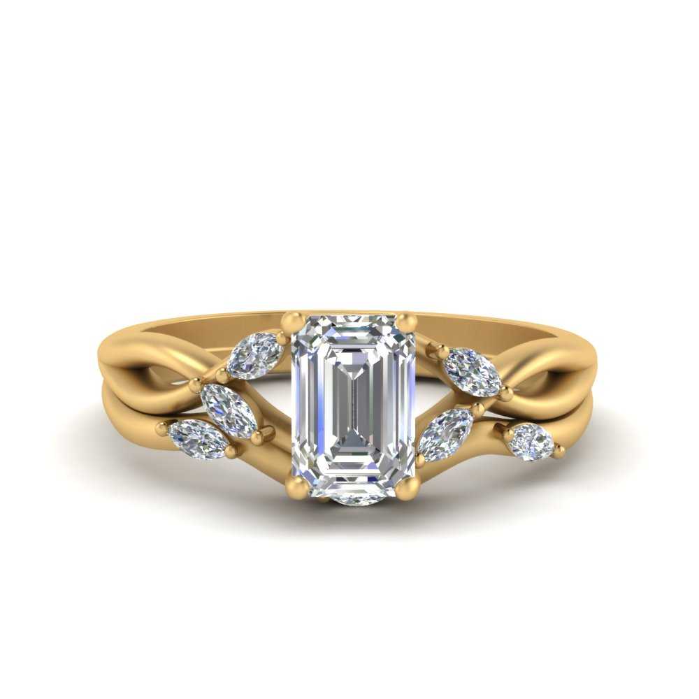 twisted-emerald-cut-womens-diamond-bridal-ring-sets-in-yellow-gold-FD8300EMB2-NL-YG