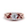 Load image into Gallery viewer, twisted-emerald-cut-womens-ruby-bridal-ring-sets-in-rose-gold-FD8300EMB2GRUDR-NL-RG