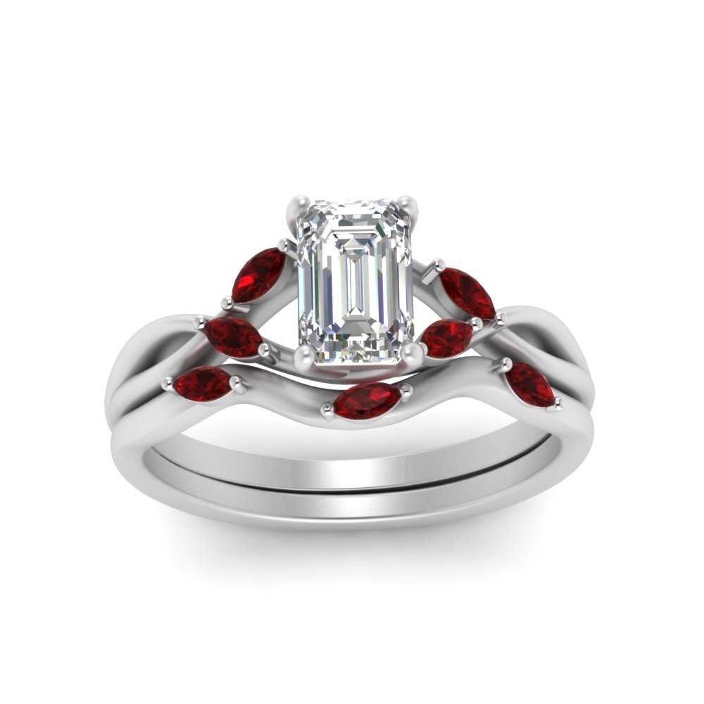 twisted-emerald-cut-womens-ruby-bridal-ring-sets-in-white-gold-FD8300EMB2GRUDR-NL-WG