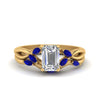 Load image into Gallery viewer, twisted-emerald-cut-womens-sapphire-bridal-ring-sets-in-yellow-gold-FD8300EMB2GSABL-NL-YG