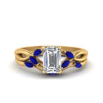 Load image into Gallery viewer, twisted-emerald-cut-womens-sapphire-bridal-ring-sets-in-yellow-gold-FD8300EMB2GSABL-NL-YG
