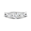 Load image into Gallery viewer, twisted-floral-round-cut-diamond-engagement-ring-in-white-gold-FD9986ROR-NL-WG