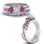 Load image into Gallery viewer, twisted-heart-diamond-wedding-band-with-pink-sapphire-in-white-gold-FDENS3301HTGSADRPI-NL-WG.jpg
