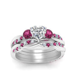 Load image into Gallery viewer, twisted-heart-diamond-wedding-band-with-pink-sapphire-in-white-gold-FDENS3301HTGSADRPI-NL-WG.jpg
