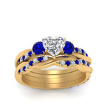 Load image into Gallery viewer, twisted-heart-diamond-wedding-band-with-sapphire-in-yellow-gold-FDENS3301HTGSABL-NL-YG.jpg
