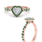 Load image into Gallery viewer, twisted-heart-shaped-emerald-halo-engagement-ring-in-rose-gold-FD9126HTRGEMGRANGLE3-NL-RG?v=1757924779
