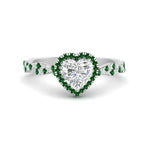 Load image into Gallery viewer, twisted-heart-shaped-emerald-halo-engagement-ring-in-white-gold-FD9126HTRGEMGR-NL-WG?v=1757924779
