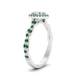 Load image into Gallery viewer, twisted-heart-shaped-emerald-halo-engagement-ring-in-white-gold-FD9126HTRGEMGRANGLE2-NL-WG?v=1757924779
