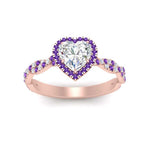 Load image into Gallery viewer, twisted-heart-shaped-purple-topaz-halo-engagement-ring-in-rose-gold-FD9126HTRGVITOANGLE5-NL-RG?v=1757924780
