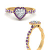 Load image into Gallery viewer, twisted-heart-shaped-purple-topaz-halo-engagement-ring-in-yellow-gold-FD9126HTRGVITOANGLE3-NL-YG_8a7859bf-7c88-4a47-8a33-30bfaa35c8b7?v=1757924912