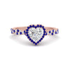 Load image into Gallery viewer, twisted-heart-shaped-sapphire-halo-engagement-ring-in-rose-gold-FD9126HTRGSABL-NL-RG_3caed240-ece7-4f9b-ba30-dcb3000ad25a?v=1757924911
