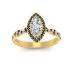 Load image into Gallery viewer, twisted-marquise-black-diamond-halo-engagement-ring-in-yellow-gold-FD9126MQRGBLACKANGEL5-NL-YG_1e971277-a876-4878-9569-a1ce3b67ed1e?v=1757924922
