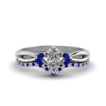 Load image into Gallery viewer, twisted-marquise-cut-diamond-bridal-set-with-blue-sapphire-in-14K-white-gold-FD8300MQGSABL-NL-WG.jpg
