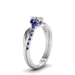 Load image into Gallery viewer, twisted-marquise-cut-diamond-bridal-set-with-blue-sapphire-in-14K-white-gold-FD8300MQGSABL-NL-WG.jpg

