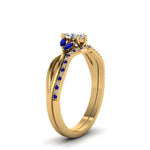 Load image into Gallery viewer, twisted-marquise-cut-diamond-bridal-set-with-blue-sapphire-in-14K-yellow-gold-FD8300MQGSABL-NL-YG.jpg
