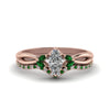 Load image into Gallery viewer, twisted-marquise-cut-diamond-bridal-set-with-emerald-in-14K-rose-gold-FD8300MQGEMGR-NL-RG.jpg