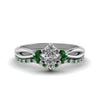 Load image into Gallery viewer, twisted-marquise-cut-diamond-bridal-set-with-emerald-in-14K-white-gold-FD8300MQGEMGR-NL-WG.jpg