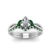 Load image into Gallery viewer, twisted-marquise-cut-diamond-bridal-set-with-emerald-in-14K-white-gold-FD8300MQGEMGR-NL-WG.jpg