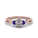 Load image into Gallery viewer, twisted-marquise-cut-diamond-ring-with-blue-sapphire-in-14K-rose-gold-FD8300MQRGSABL-NL-RG.jpg
