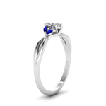 Load image into Gallery viewer, twisted-marquise-cut-diamond-ring-with-blue-sapphire-in-14K-white-gold-FD8300MQRGSABL-NL-WG.jpg
