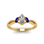 Load image into Gallery viewer, twisted-marquise-cut-diamond-ring-with-blue-sapphire-in-14K-yellow-gold-FD8300MQRGSABL-NL-YG.jpg
