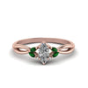 Load image into Gallery viewer, twisted-marquise-cut-diamond-ring-with-emerald-in-14K-rose-gold-FD8300MQRGEMGR-NL-RG.jpg